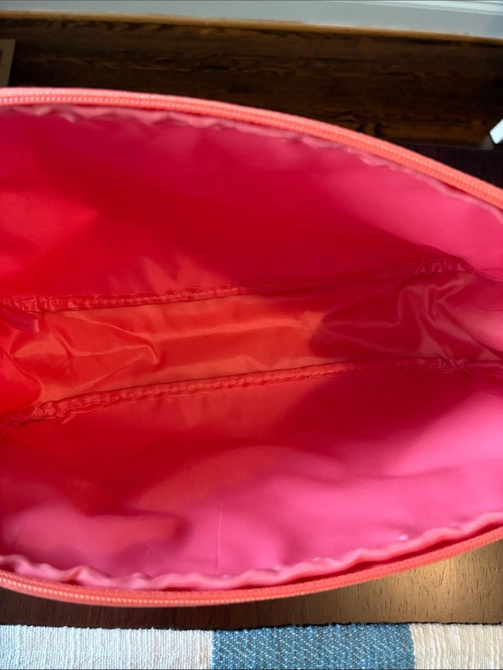 Estée Lauder Orange Toiletry Pouch Stylish Travel Cosmetic Bag